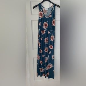 French Grey Maxi Dress